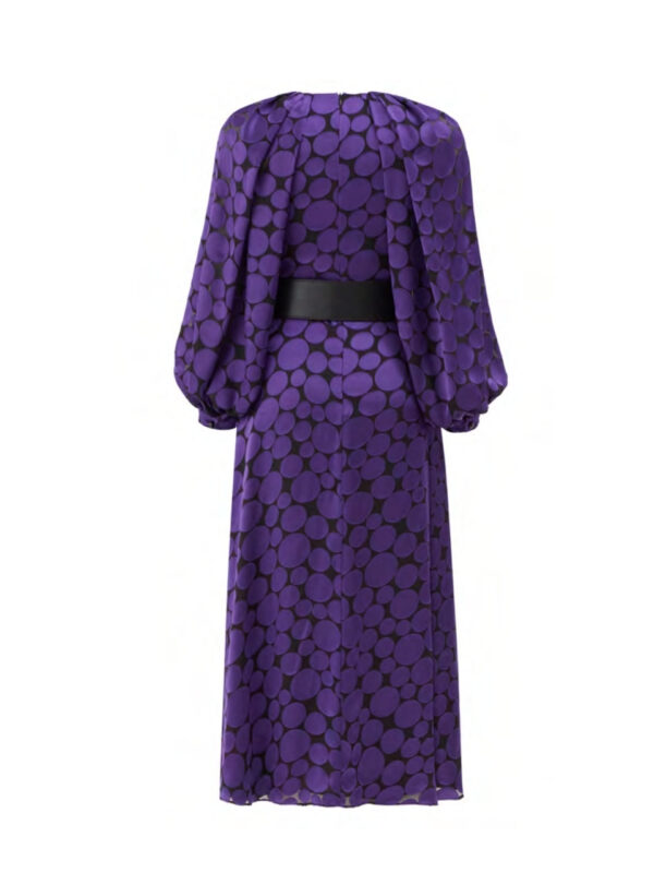 Robe longue à pois violet – Image 6