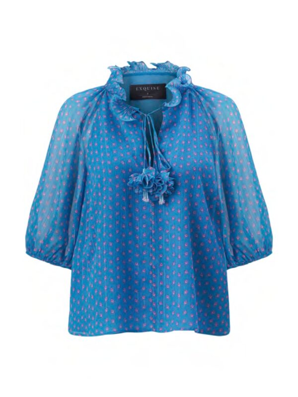 Blouse bleu et rose – Image 5