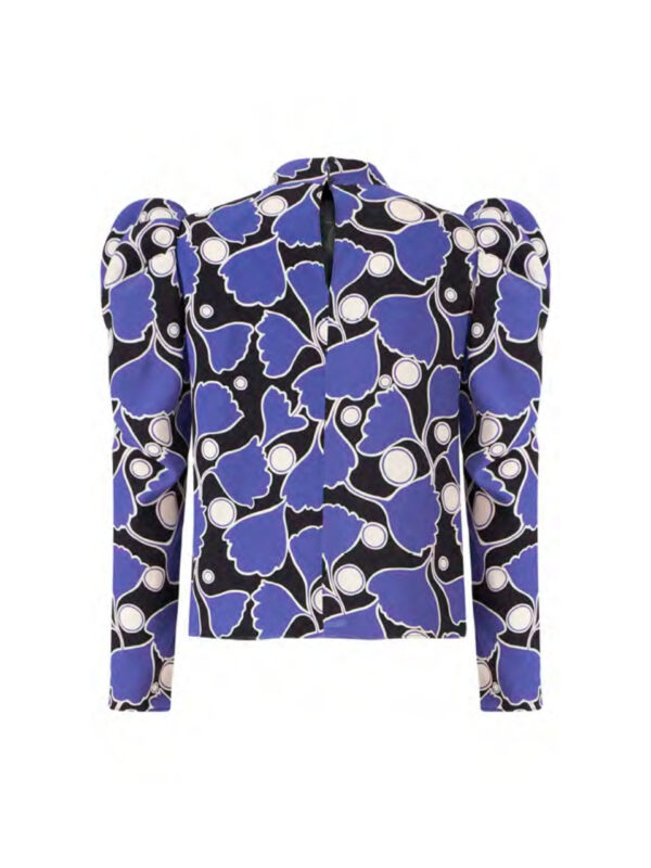 Blouse imprimé violet – Image 3