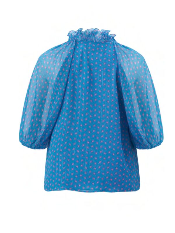 Blouse bleu et rose – Image 6