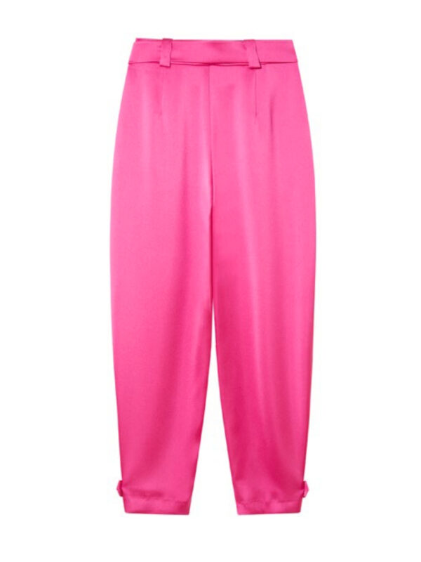 Pantalon satin fuchsia – Image 6