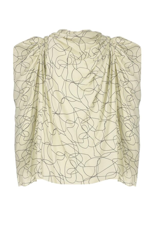 Blouse drapée écrue – Image 7