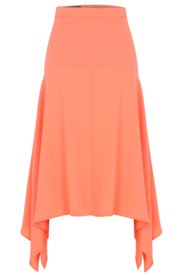 Jupe taille haute corail – Image 5