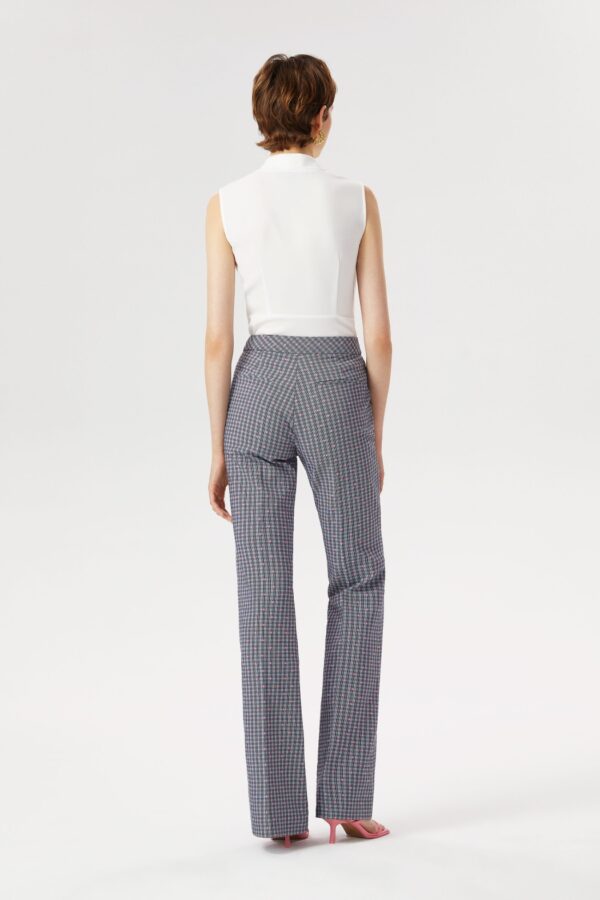 Pantalon jacquard gris et rose – Image 3