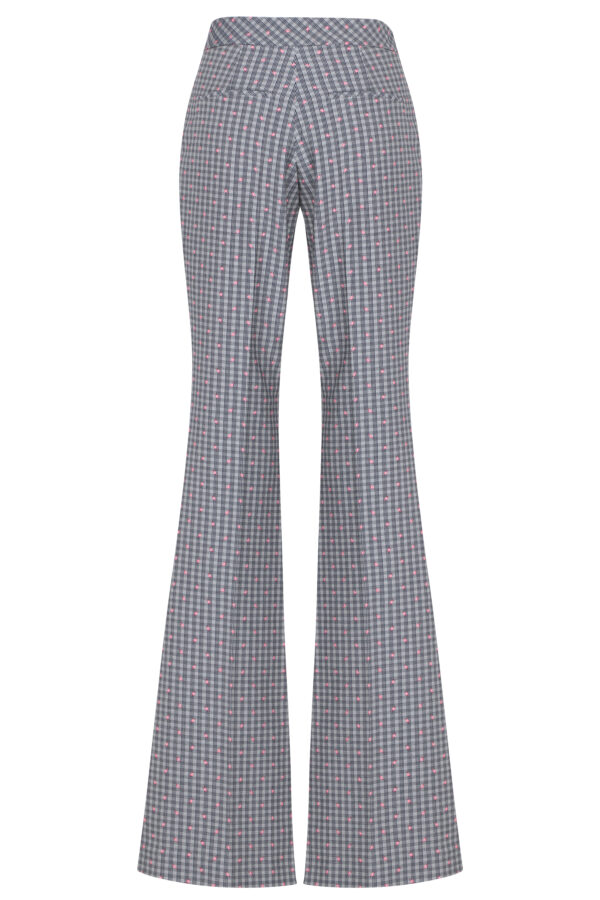 Pantalon jacquard gris et rose – Image 7