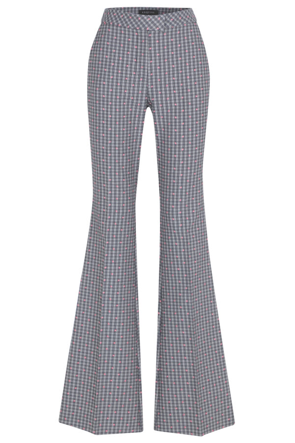 Pantalon jacquard gris et rose – Image 6