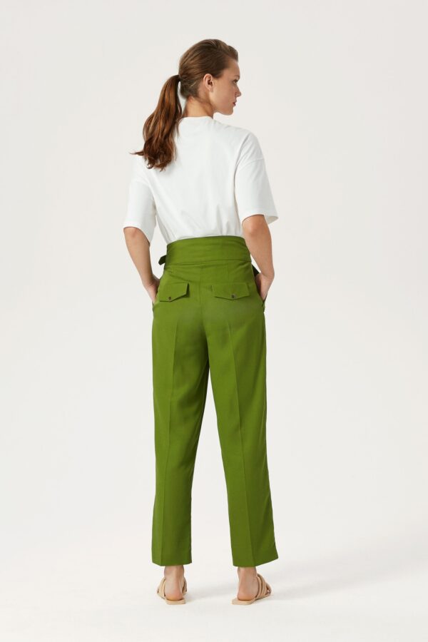 Pantalon carotte vert – Image 4