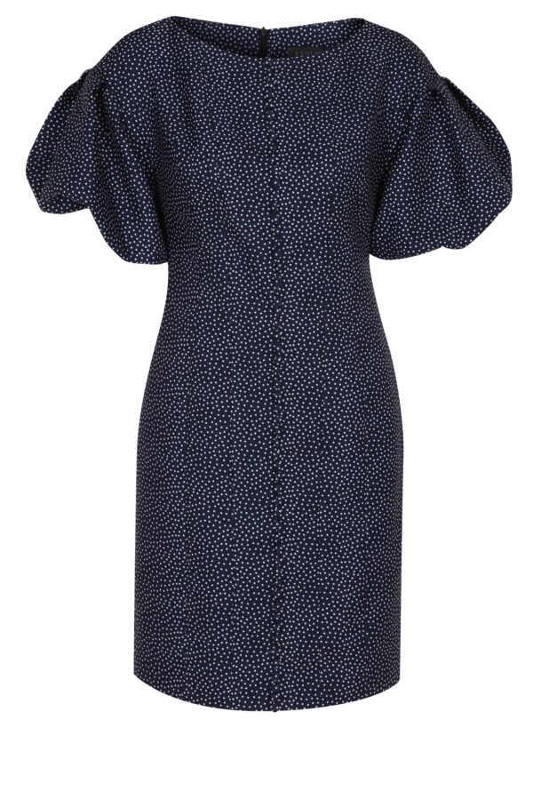 Taille XL - Robe courte à pois marine – Image 5