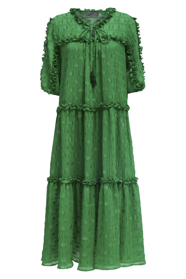 Robe longue large verte – Image 5