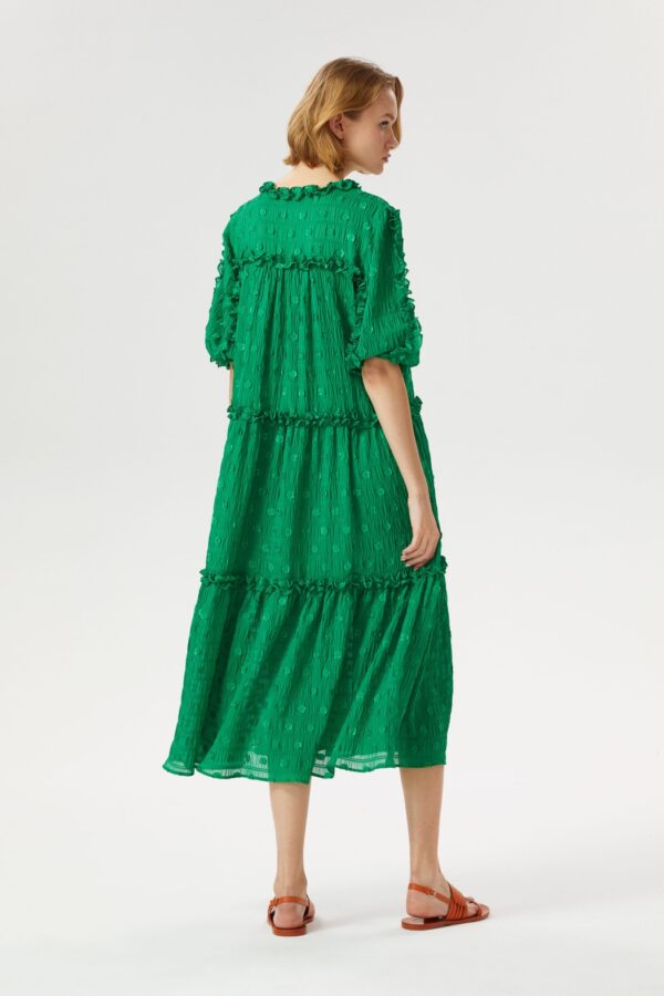 Robe longue large verte – Image 2