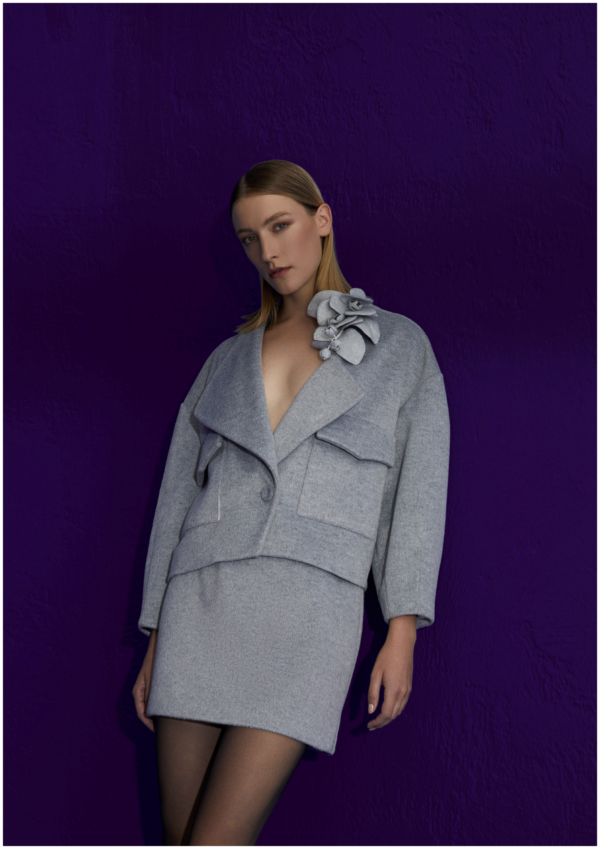 Manteau court gris – Image 5