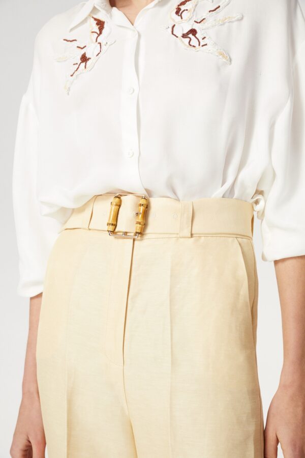 Pantalon large beige – Image 4