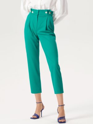 Pantalon carotte vert