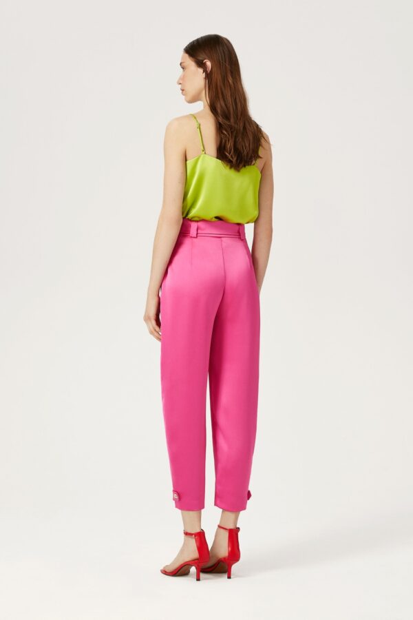 Pantalon satin fuchsia – Image 3