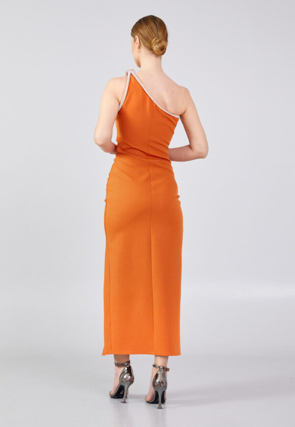 Robe asymétrique terracotta – Image 4