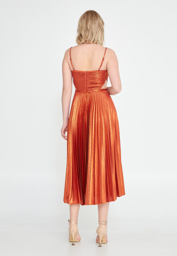 Taille 42 - Robe plissée terracotta – Image 3