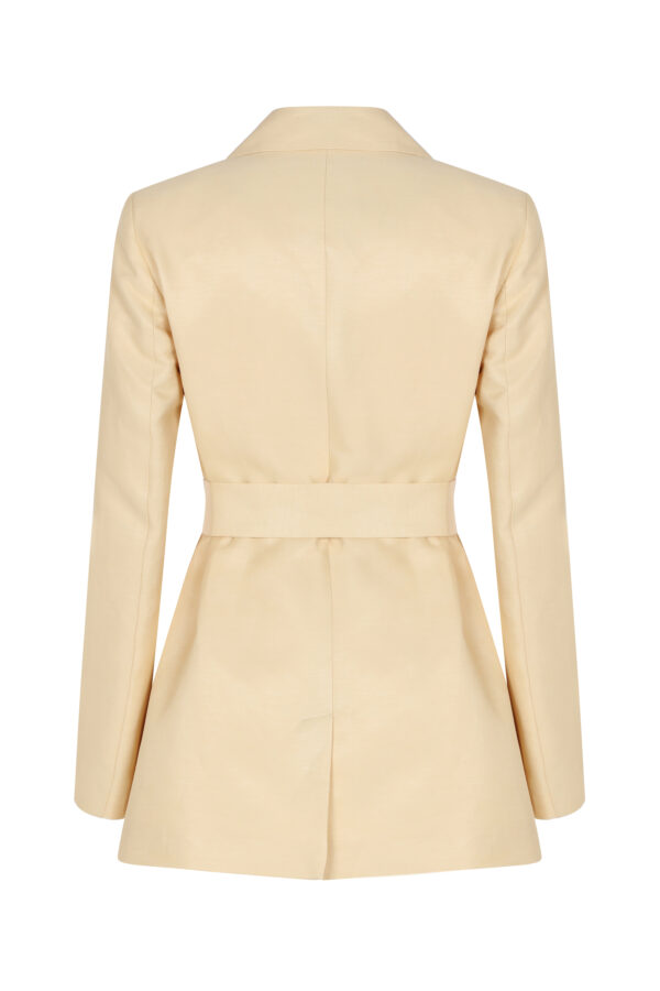 Veste ceinturé beige – Image 6